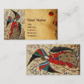 ARCHANGEL RAPHAEL EN FISH PARCHMENT MONOGRAM VISITEKAARTJE (Voorkant / Achterkant)