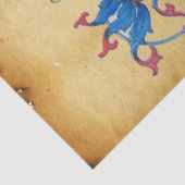 ARCHANGEL RAPHAEL EN VISBLAUWE PLATTELANDSPARCHTIE TISSUEPAPIER (Detail)