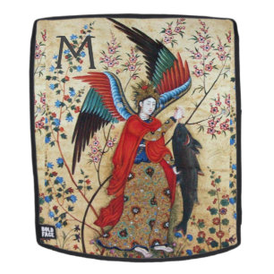 ARCHANGEL RAPHAEL EN VISMONOGRAM RUGTASSEN