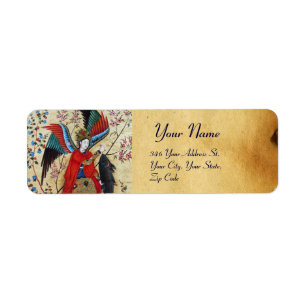 ARCHANGEL RAPHAEL EN VISSERIJPARCHTIE ETIKET