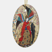 ARCHANGEL RAPHAEL EN VISSERIJPARCHTIE KERAMISCH ORNAMENT (Links)