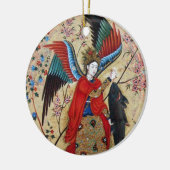 ARCHANGEL RAPHAEL EN VISSERIJPARCHTIE KERAMISCH ORNAMENT (Links)