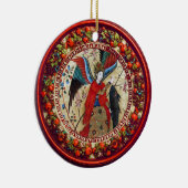 ARCHANGEL RAPHAEL EN VISSERIJPARCHTIE KERAMISCH ORNAMENT (Rechts)