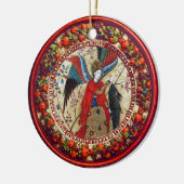 ARCHANGEL RAPHAEL EN VISSERIJPARCHTIE KERAMISCH ORNAMENT (Links)