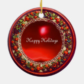 ARCHANGEL RAPHAEL EN VISSERIJPARCHTIE KERAMISCH ORNAMENT (Achterkant)