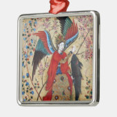 ARCHANGEL RAPHAEL EN VISSERIJPARCHTIE METALEN ORNAMENT (Links)