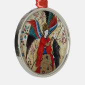 ARCHANGEL RAPHAEL EN VISSERIJPARCHTIE METALEN ORNAMENT (Rechts)