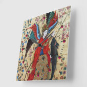 ARCHANGEL RAPHAEL EN VISSERIJPARCHTIE VIERKANTE KLOK (Hoek)