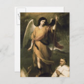Archangel Raphael met bisschop Domonte Briefkaart (Voorkant / Achterkant)