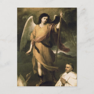 Archangel Raphael met bisschop Domonte Briefkaart