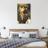 Archangel Raphael met bisschop Domonte Canvas Afdruk (Insitu (Slaapkamer))