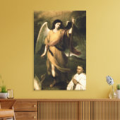 Archangel Raphael met bisschop Domonte Canvas Afdruk (Insitu (Woonkamer))