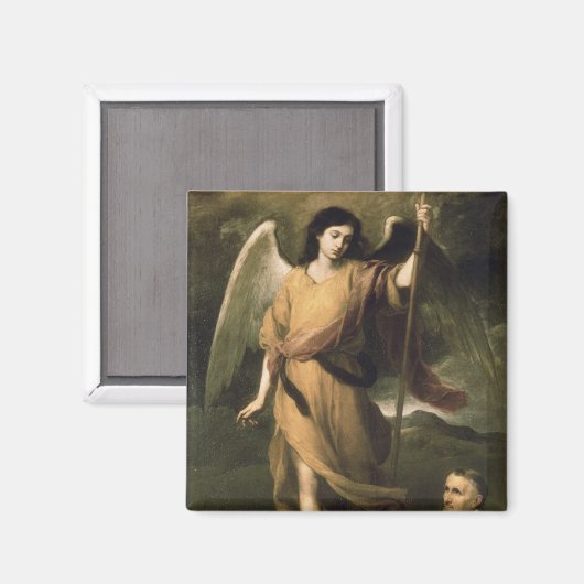 Archangel Raphael met bisschop Domonte Magneet (Voorkant / Achterkant)