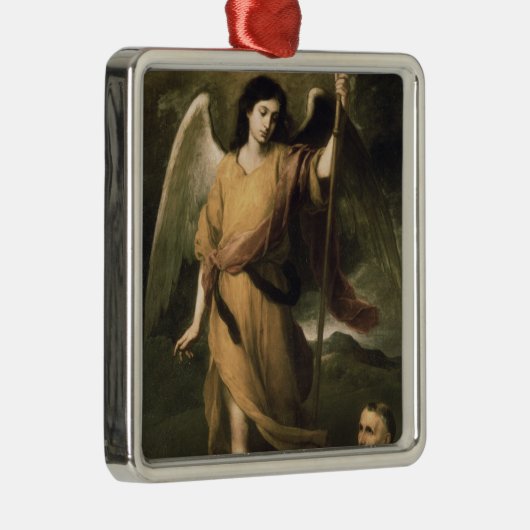 Archangel Raphael met bisschop Domonte Metalen Ornament (Rechts)
