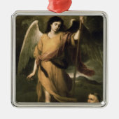 Archangel Raphael met bisschop Domonte Metalen Ornament (Voorkant)