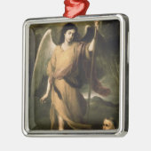 Archangel Raphael met bisschop Domonte Metalen Ornament (Links)