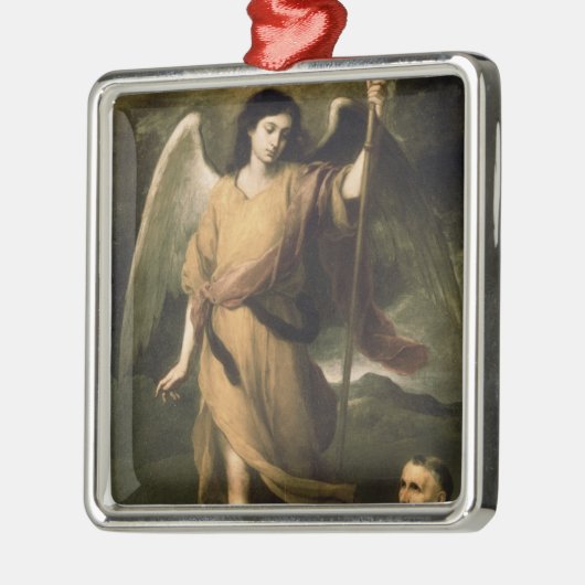 Archangel Raphael met bisschop Domonte Metalen Ornament (Links)