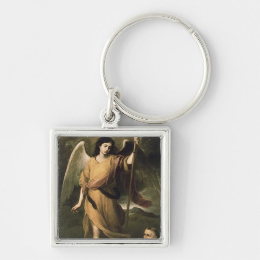 Archangel Raphael met bisschop Domonte Sleutelhanger (Voorkant)