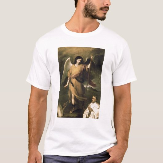 Archangel Raphael met bisschop Domonte T-shirt (Voorkant)