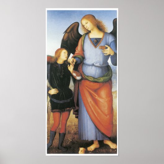 Archangel Raphael met Tobias, c. 1496-1500 Poster (Voorkant)