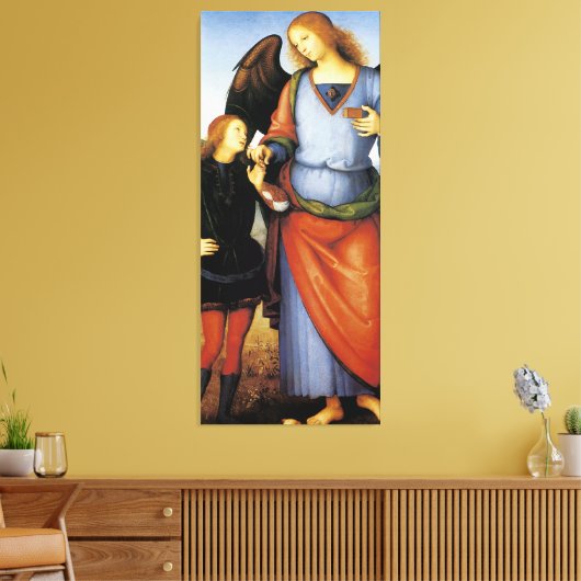 Archangel Raphael met Tobias Canvas Afdruk (Insitu (Woonkamer))