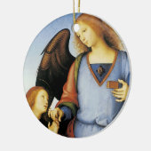 Archangel Raphael met Tobias Keramisch Ornament (Links)