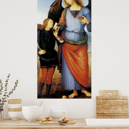 Archangel Raphael met Tobias Poster (Keuken)