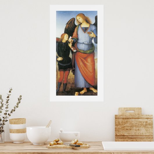 Archangel Raphael met Tobias Poster (Keuken)