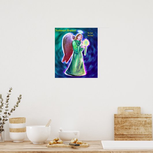 Archangel Raphael Poster (16 x 12 inch) (Keuken)