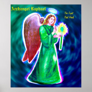 Archangel Raphael Poster (16 x 12 inch)