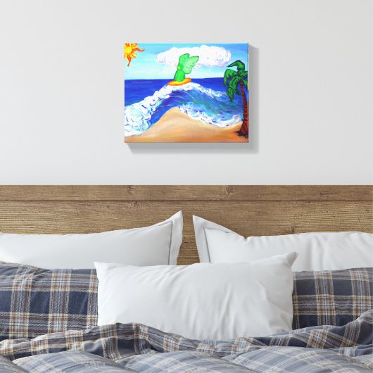 ​ Archangel Raphael Surfing Wrapped Canvas Art (Insitu (Slaapkamer))