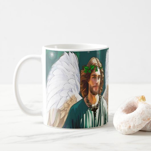Archangel Saint Raphael Healing Angel Prayer Gift Koffiemok (Met donut)
