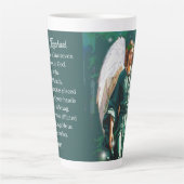 Archangel Saint Raphael Healing Angel Prayer Green Latte Mok (Voorkant)