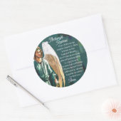 Archangel Saint Raphael Healing Angel Prayer Ronde Sticker (Envelop)
