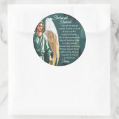 Archangel Saint Raphael Healing Angel Prayer Ronde Sticker (Tas)