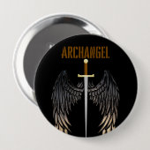 ARCHANGEL SWORD RONDE BUTTON 4,0 CM (Voorkant /achterkant)