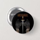 ARCHANGEL SWORD RONDE BUTTON 5,7 CM (Voorkant /achterkant)
