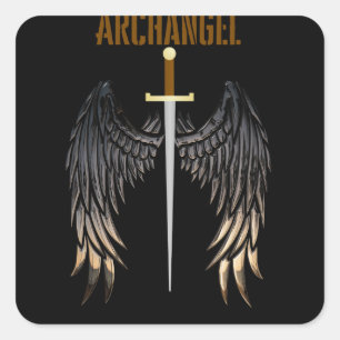 ARCHANGEL SWORD VIERKANTE STICKER