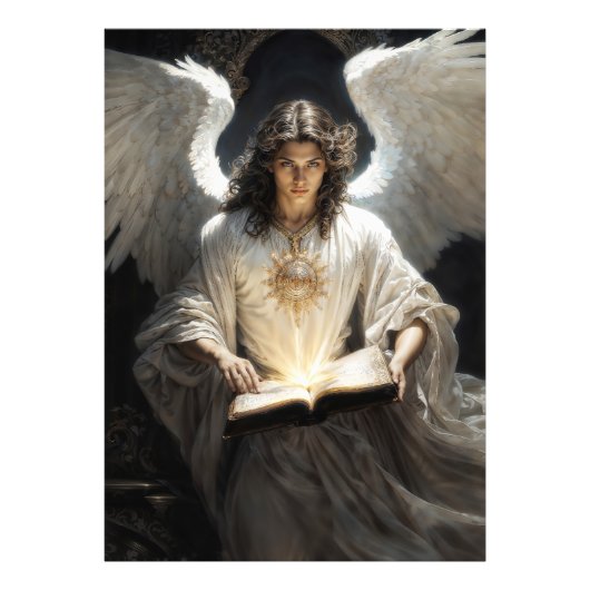 Archangel Uriel Foto Afdruk (Voorkant)