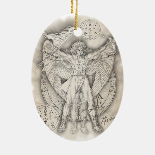 Archangel Uriel Ornament (Achterkant)