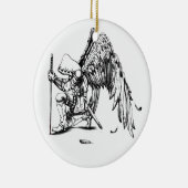 ArchAngel Warrior Keramisch Ornament (Rechts)