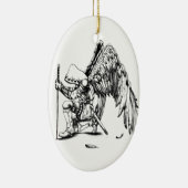 ArchAngel Warrior Keramisch Ornament (Rechts)