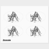 ArchAngel Warrior Ovale Sticker (Vel)