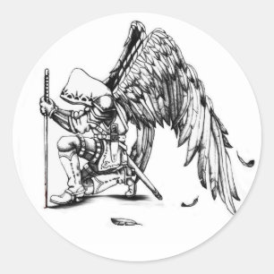 ArchAngel Warrior Ronde Sticker