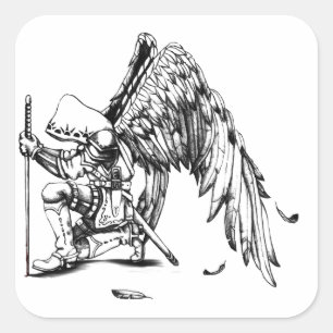 ArchAngel Warrior Vierkante Sticker