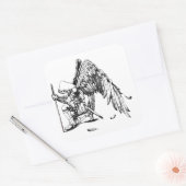 ArchAngel Warrior Vierkante Sticker (Envelop)