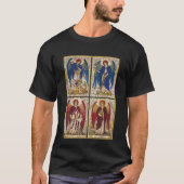 Archangels Gabriel Michael Uriel Raphael T-shirt (Voorkant)