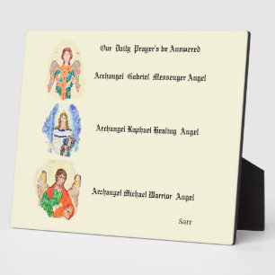 Archangels Gabriel, Raphael en Micheal Fotoplaat