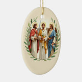 Archangels with God's Peace and Blessings Scruptur Keramisch Ornament (Rechts)