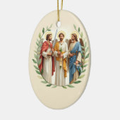 Archangels with God's Peace and Blessings Scruptur Keramisch Ornament (Links)